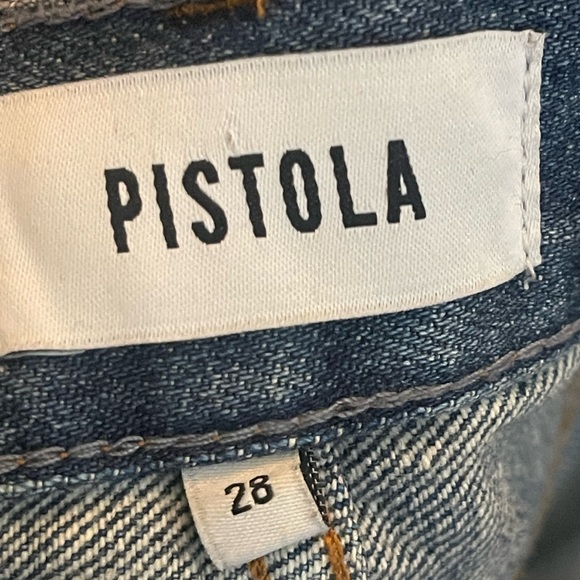 pistola Light Blue High-Rise Wide Leg Jeans - Picture 5 of 6